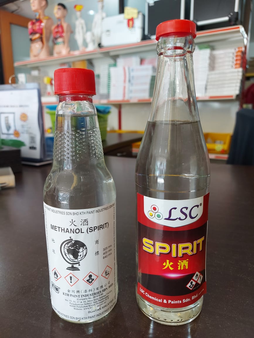 Cecair Methanol Spirit 325 ml - Image 10