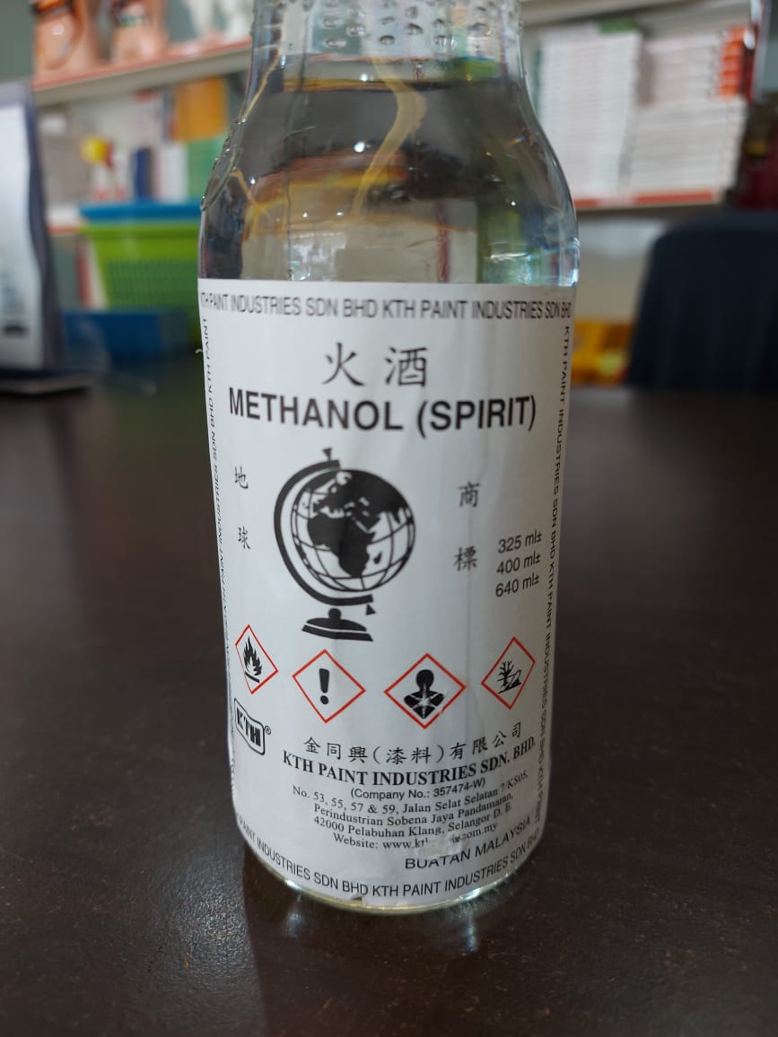 Cecair Methanol Spirit 325 ml - Image 6