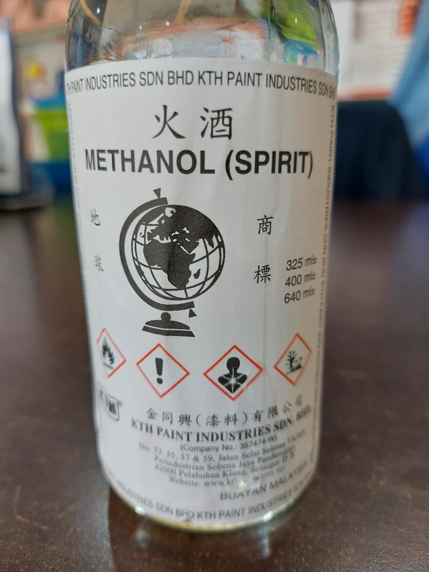 Cecair Methanol Spirit 325 ml - Image 5