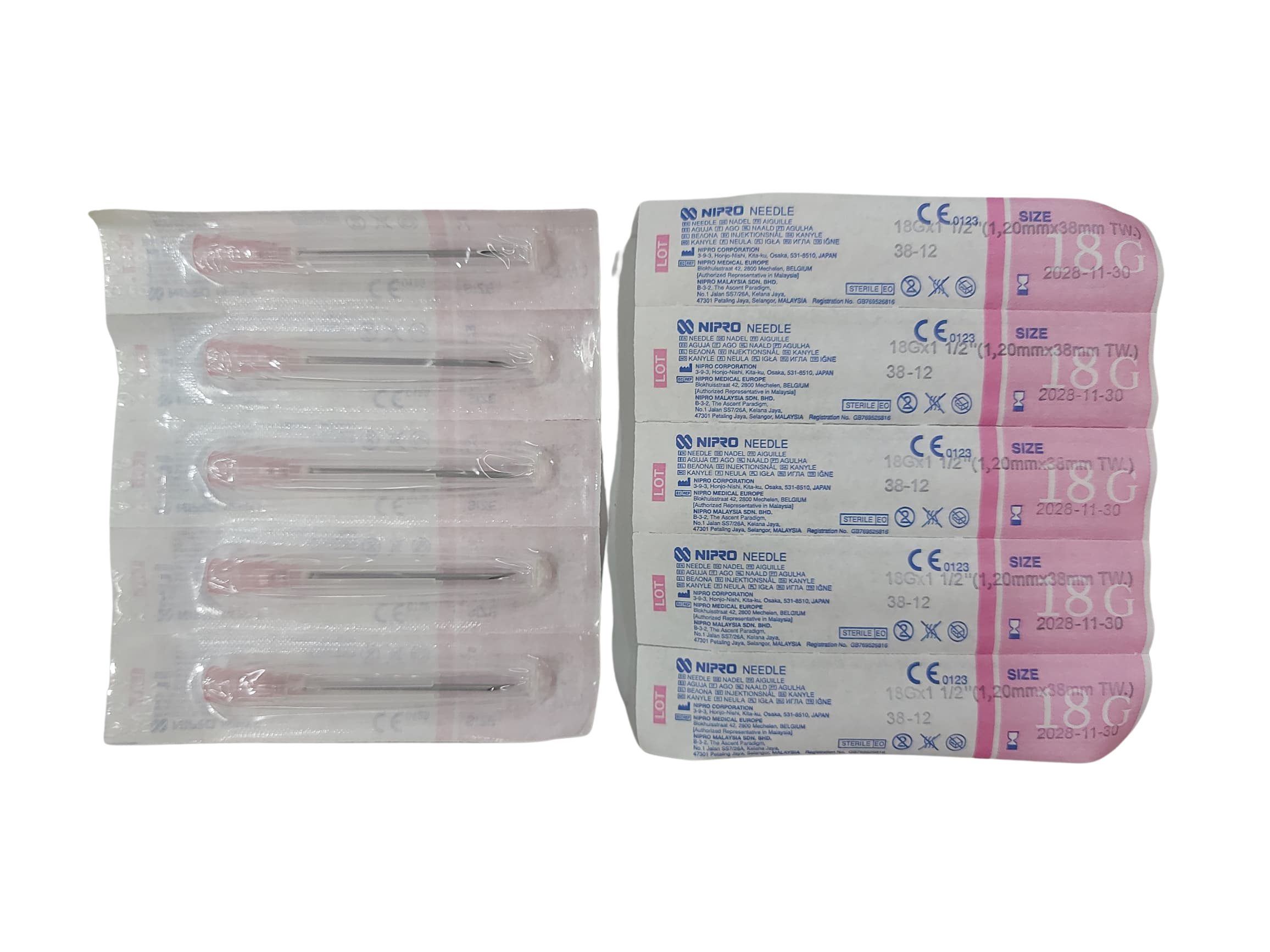 Jarum Fashdu 18G NIPRO Japan (10pcs) - Image 4